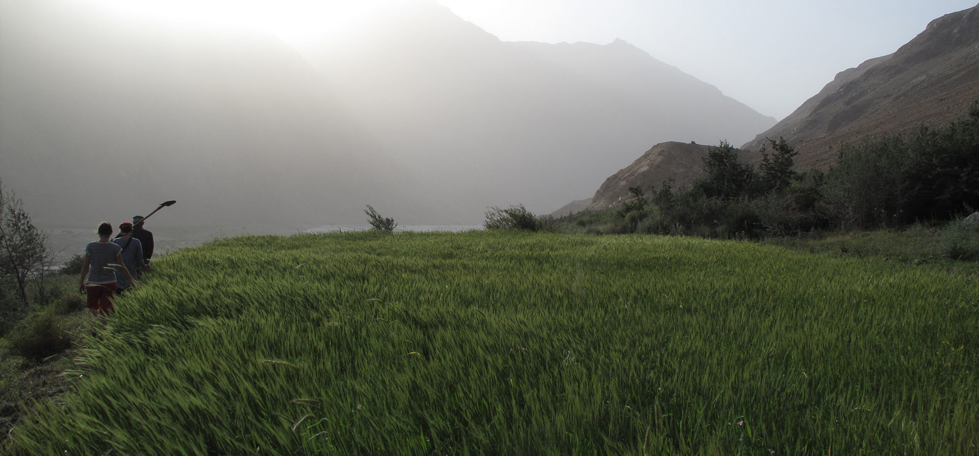 Pamir mountains field work, courtesy of Jamila Haider.