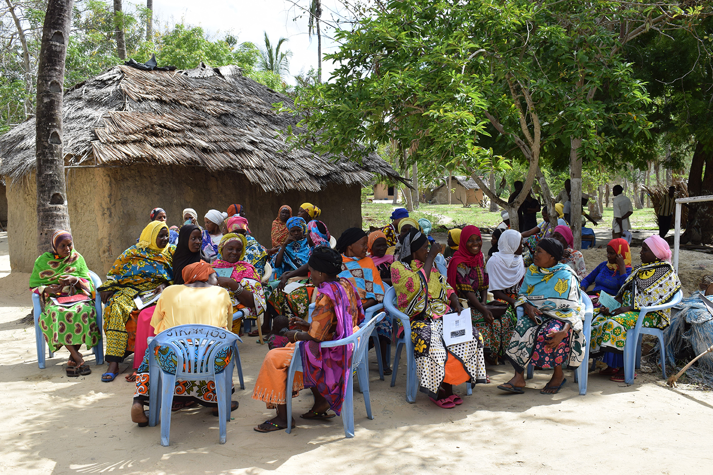 A women's focus group held as part of community dialogues in four villages in Kenya. Photo: Joaquim Mwaganda/SPACES.